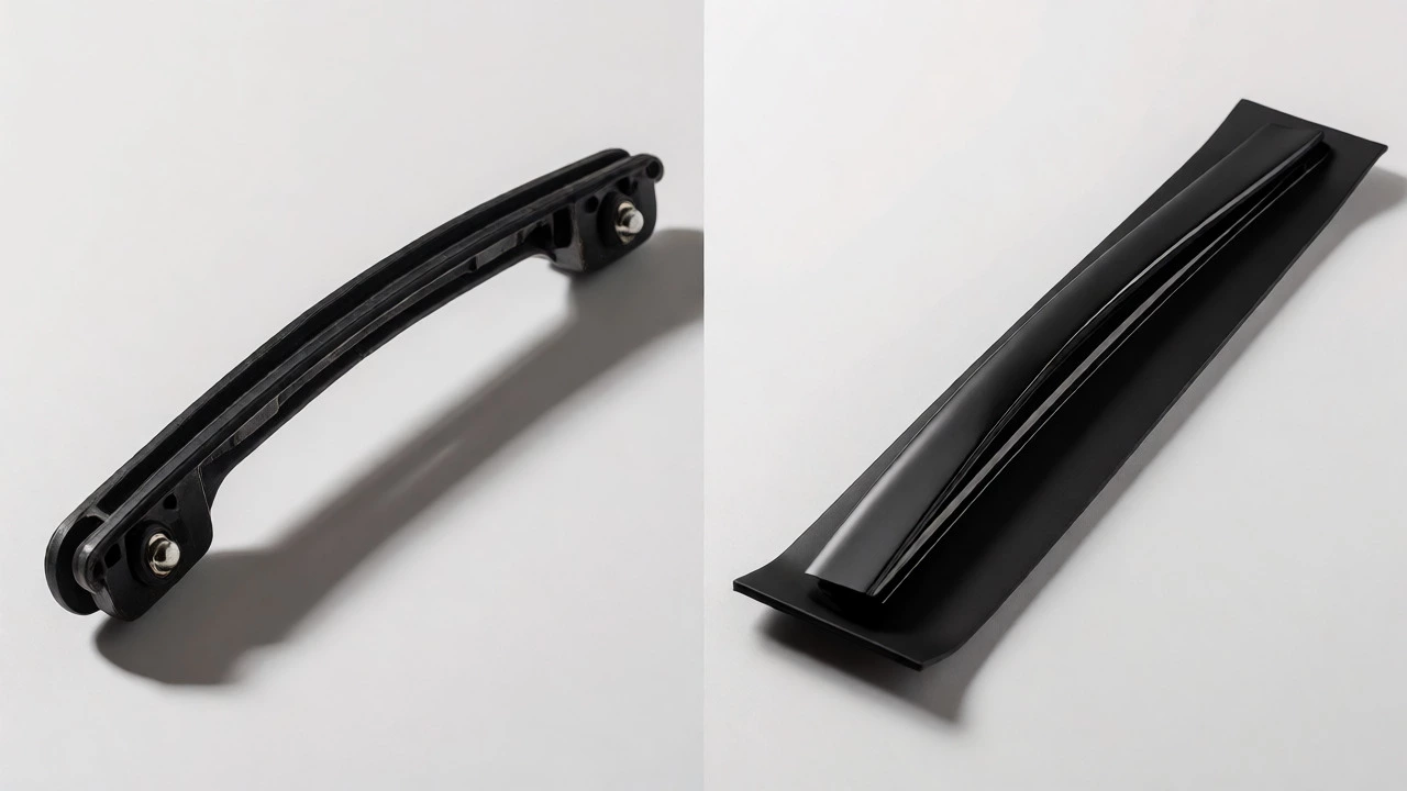 Comparison of cheap frame wipers versus premium silicone beam blades.